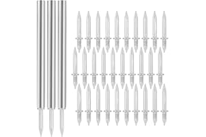 HOLLYLIFE 300 Piece Double Headed Seamless Nails Skirting Board Nail SetNon-Marking NailsCambric NailsConcealed Form Screws for Home Decor Carpentry and Construction Industry with 3 Sleeve Tools