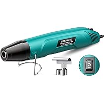 SEEKONE 350W Mini Heteluchtpistool, 260℃/450℃ Dual Temp Fast Heat Warmtepistool met Overbelastingsbeveiliging, Reflectormondstuk en Dubbel Geïsoleerde Kabel van 1,5 m voor Krimpkousen, Knutselen SEEKONE 350W Mini Heteluchtpistool, 260℃/450℃ Dual Temp Fast Heat Warmtepistool met Overbelastingsbeveiliging, Reflectormondstuk en Dubbel Geïsoleerde Kabel van 1,5 m voor Krimpkousen, Knutselen