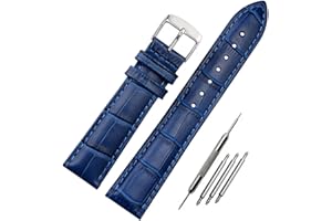 FOUUA Uhrenarmbänder Band Echtes Leder Armband Alligator Geprägte Ersatzarmbänder Armband 12 13 14 15 16 17 18 19 20 21 22 24 mm