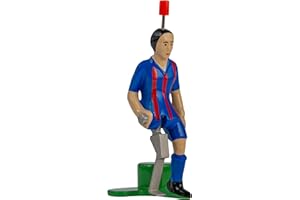 TIPP-KICK Pro-Kicker CL Barcelona I Original Spieler für Groß & Klein I Spielspaß mit der Fußball-Figur Spiel I Zubehör I Trikot Blau/Rot