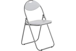 Harbour Housewares Folding Chair Padded White