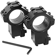Anneaux De Visée 34 Mm Hauts Pour Rail Picatinny 20 Mm – Aluminium