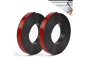 BUZIFU 2 Rotoli Nastro Magnetico Adesivo per Zanzariere 12,7mmx2m Strisce Magnetiche con Supporto Adesivo Banda Magnetica Adesiva Rotolo Magnetico Flessibile per l'Installazione delle Zanzariere