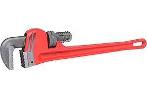 KS Tools 111.3520 Llave Stillson de acero, para uso con una sola mano, 450 mm