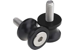 ‎ENET Schwarz 8mm M8 CNC Aluminium Motorrad Fahrradzubehör Schieberegler Spaddel Ständer Bobbin Adapter