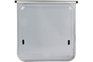 NRF Wohnwagen Seitenfenster Diverse Größen | Kederbefestigung | inkl Aussteller | Anthrazit (50x50cm)