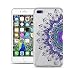 Produktbild HULI Design Case Hülle für Apple iPhone 8 Plus Smartphone mit Ornament Muster - Schutzhülle Silikon für Dein Handy mit orientalischem Mandala Sonnenmuster Henna Orient - Handyhülle mit Druck