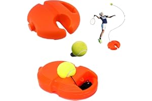 mengger Tennis Trainer, 2 Pieces Tennis Trainer Elastic Band Tennis Ball Trainer Tennis Baseboard with Cord Tennis Trainer Training Tool Training Exercise Balls