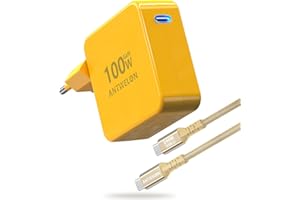 ANTWELON 100W USB C Chargeur GAN Ordinateur Portable Type C pour MacBook Pro 16 15 14 Zoll, MacBook Air, iPad Pro, Galaxy S24 S23, Dell XPS, HP, Lenovo Thinkpad Yoga, Tablet