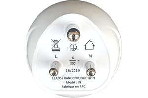 Adaptateur De Voyage France Vers Inde - Gamme Bulle- BB0183 - CELLWORLD- Leach Travel Europe