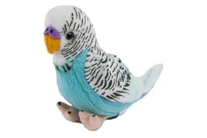 Teddys Rothenburg Kuscheltier Wellensittich 12 cm türkis sitzend Plüschtier Plüschwellensittich