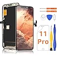 Yodoit Kit di ricambio per schermo per iPhone 11 Pro Display nero 3D Touch Digitizer Assembly 5.8 pollici con strumento di ri