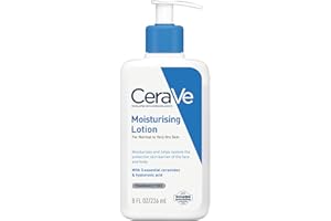 CeraVe - Lait Hydratant - Nourrit, Hydrate et Aide à Restaurer la Barrière Cutanée - Visage & Corps - Acide Hyaluronique + 3 Céramides Essentiels - Sans Parfum - Peau Sèche à Très Sèche - 236 ml