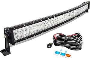 AUXTINGS 42 inch 240W Curved Flood Spot Combo Led Light Bar Driving Lights Fog Lamp Off Road Lighting for SUV UTE AV Truck 4x4 Boat,12V 24V