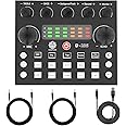 DIGIMORE Audio Mixer | Live Sound Card | Audio Interface with DJ Mixer Effects and Voice Changer, Podcast Production Studio Equipment, Prefect for Streaming Singing Gaming (D-235)