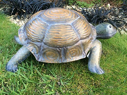 Large Fun Wobbling Metal Tortoise/Turtle Garden Ornament 40cm