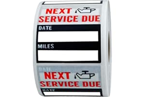 prasku Pegatinas de Cambio de Aceite Pegatina de Ventana de Baja Adherencia Pegatina de Coche Regalos para Aficionados Al Coche