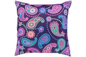 Gardenista Outdoor Decorative Scatter Cushion 45x45cm | Water Resistant Indoor Garden Printed Sultan Cushions | Soft & Comfy Hollowfibre Filled Patio Furniture Pillow (18" Scatter Cushion)