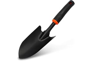 INSTALGURU BRADAS® Fioriera DE LUXE, larghezza di lavoro 8 cm, pratica pala per piccoli lavori di piantagione, manico antiscivolo ed ergonomico, pala da giardino in acciaio di qualità