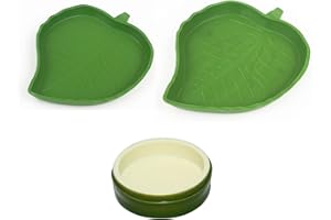 NIYATA 3 pezzi di trucioli tartaruga di terra, abbeveratoio tartaruga terrestre,accessorio tartaruga terrestre,ciotola tartaruga terrestre,adatto alle tartarughe, lucertole, criceti, gatti, cani,