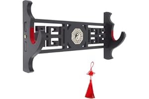 SOFIALXC Schwert Wandhalterung Katana Ständer Samurai Schwerthalter Display Rack Chinese Tai Chi Bagua Style,Black,1Tier