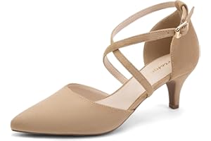 Greatonu Sandali con Tacco Gattino Punta Chiusa Scarpe da Festa Donna