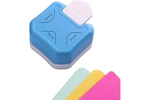 IKadiya Perforadora 3 En 1, Perforadora Vías, Perforadora Papel, Perforadora De Esquina Para Fotos, Para Manualidades En Papel Y Cartón