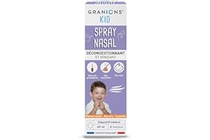GRANIONS KID BIO GRANIONS KID SPRAY NASAL - Minéraux marins + Aloe Vera + Camomille - DECONGESTIONNE ET APAISE LA MUQUEUSE NASALE - Dès 6 mois - Dispositif médical - 20 ml - Sans gaz propulseur - Marque française