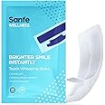 Sanfe Teeth Whitening Strips | Brighter Smile Instantly | Enamel safe, whitens without sensitivity, dentist approved | Whitens in 30 minutes | 7 Pairs, For men & women
