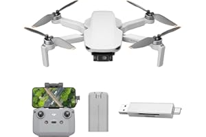 DJI Mini 4K Bundle, Drone con Fotocamera 4K HD, Meno di 249 g, Stabilizzatore 3 Assi, Trasmissione Video 10 km, Return Automatico, Resistenza al Vento, 31 Min di Volo