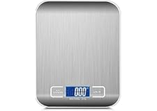 SCIENISH 1Pack Digital Scale 5Kg x 1g Food Diet Postal Kitchen Scales Balance Measuring Weight Slim LCD Electronic Household 