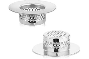 ZEYIYER Sitko odpływowe ze stali nierdzewnej, 2 sztuki