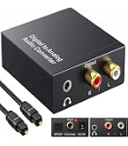 PremiumCord Audio-Konverter – Digital Zu Analog & Analog Zu Digital Mit Toslink/SPDIF, Cinch & 3,5mm, Inkl. Netzteil