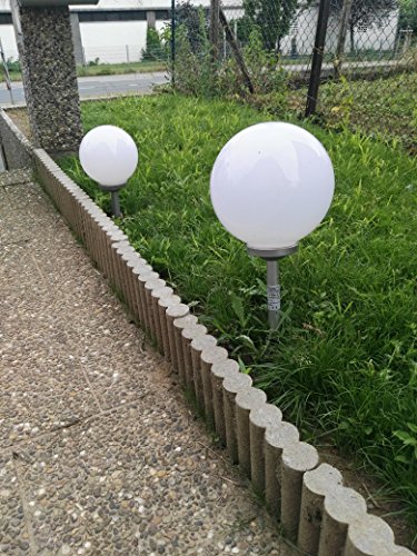 2er Set LED Solarkugel Marla Solarleuchte Gartenkugel mit Erdspieß, Durchmesser 20 + 25cm Kugelleuchte Gartenkugel - 4