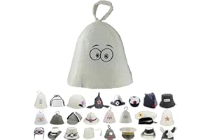 ‎GMMH GMMH Saunahut Saunamütze aus 100% Baumwolle - (17-017 Augen) Filz Saunakappe für Damen und Herren, Filzkappe Mütze Filzhut Hut Kappe für Sauna