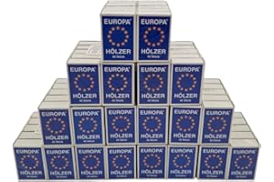 EUROPA Zündhölzer – 100 Streichholzschachteln (10 x 10er Pack, je 38 Stück) – Sicherheitszündhölzer für Kerzen, Kamin & Grill – das Original in der klassischen Zündholzschachtel