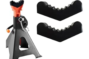 AUTOXBERT 6Ton Universal Jack Stand Pad Rubber Slotted Lfiting Lift Pads Frame Rail Pinch Weld Floor Adaptor Car Repair Tool Safety Grip Pads