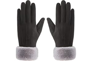 Vohoney Gants Femme Gants Hiver Chaud Ecrans Tactiles Gants Plein Air Sport Gants Chauds