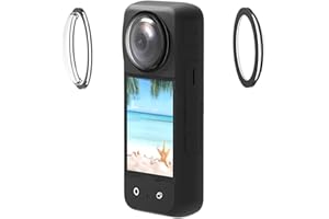 HUAYUWA Samoprzylepna osłona obiektywu aparatu osłona obiektywu kompatybilna z kamerą Insta360 X3 360 stopni