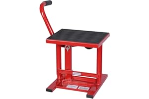 WILTEC Lève-Moto Cric Capacité de Charge 135 kg Plateforme élévatrice pour Motos Support Béquille 31-41 cm