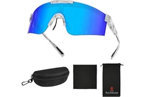 Ambienden Lunettes De Soleil De Velo Pour Hommes Et Femmes - Lunette Vitesse PolariséEs Avec Protection UV400 Et Coupe-Vent - Lunette De Soleil Ski LéGèRes Pour Le Cyclisme, La RandonnéE Et La PêChe