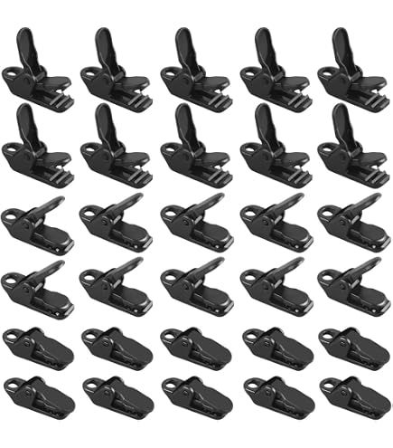 20 Clip Per Palo Tenda Da 19 Mm – Morsetti A C In Plastica POM Per Tende Da Campeggio, Tende Da Sole E Tettoie – Fissaggio Facile E Resistente
