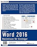 Image de Word 2016 - Basiswissen für Word-Einsteiger: Leicht verständlich. Komplett in Farbe!