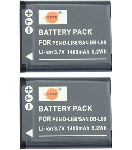 vhbw 1x batería Compatible con Sanyo Xacti VPC-CG65, VPC-E6 EX, VPC-E7, VPC- CG9 cámara (550 mAh, 3,6 V, Li-Ion) - Reemplaza DB-L20, DB-L20A, DB-L20AEX