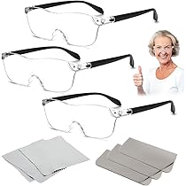 Bettinay Magnifying Glasses With Light, Rechargeable Led Reading Magnifying Spectacles For
