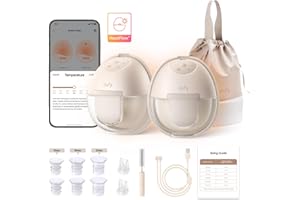 eufy Security Wearable Breast Pump S1 Electric Hands-Free Breast Pump with Heating Technology, App-Controlled Smart Rhythm, Hospital-Grade Suction, Portable Design, Leak-Proof and Ultra-Quiet
