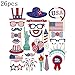 Produktbild GEZICHTA Amerika Independence Day Photo Booth Props DIY Kit für Festival Supplies Happy 4. Juli USA Party Event Dekorationen 26/Set