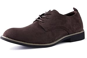 ARO LORA Hommes Robe Oxfords et Derbies Chaussures Classiques à Lacets Casual Suede Brogues Chaussures