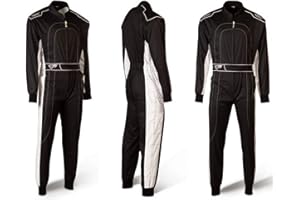 Speed Denver HS-2 2018 Racewear - Tuta da lavoro, colore: Nero/Bianco