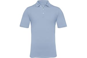 EAGEGOF Polo de Golf à Manches Collier Courtes pour Homme, Coupe Standard T T-Shirt Respirant Loisirs